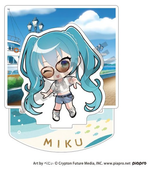 Hatsune Miku Diorama Acrylic Stand Vocaloid Retro& Kobe 2025 Mini