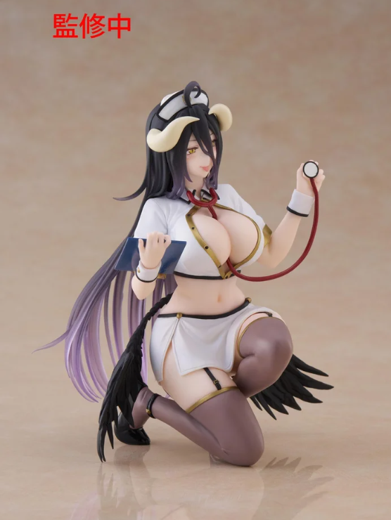 Desktop Cute Figure Overlord Albedo: Nurse Ver.