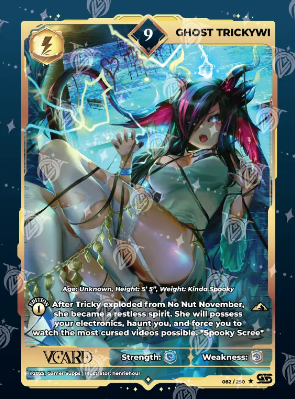 VCard TCG Awakened Worlds Ghost Trickywi | 082/250
