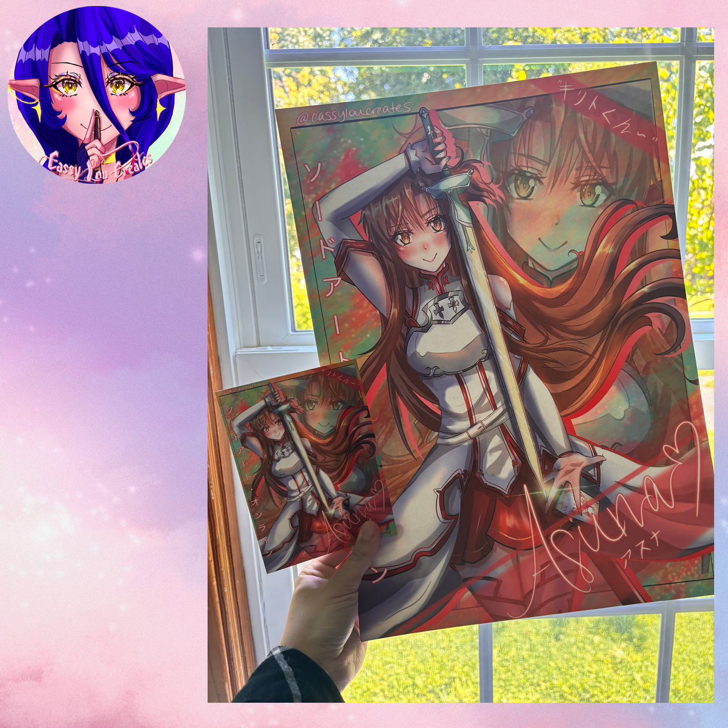 Sword Girl Matte Print Multiple Sizes