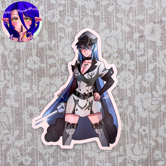 Akame Ga Kill | Esdeath Glossy Vinyl Sticker
