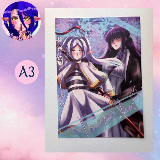 Elf & Human Mage Matte Prints Multiple Sizes