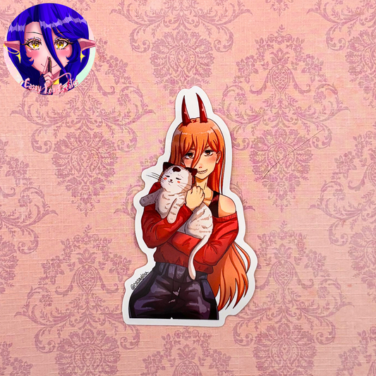 Chainsaw Man | Power Glossy Vinyl Sticker