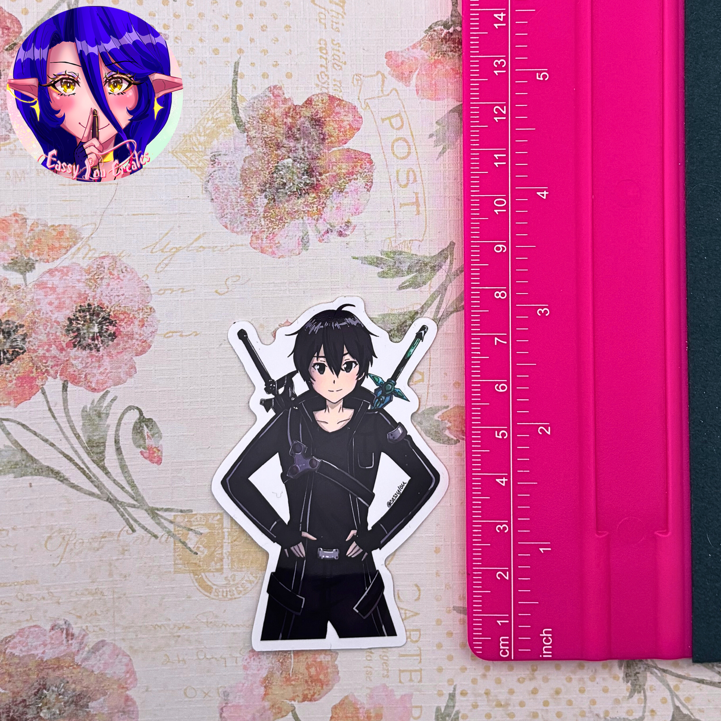 Sword Art Online | Kirito and Asuna Glossy Vinyl Stickers