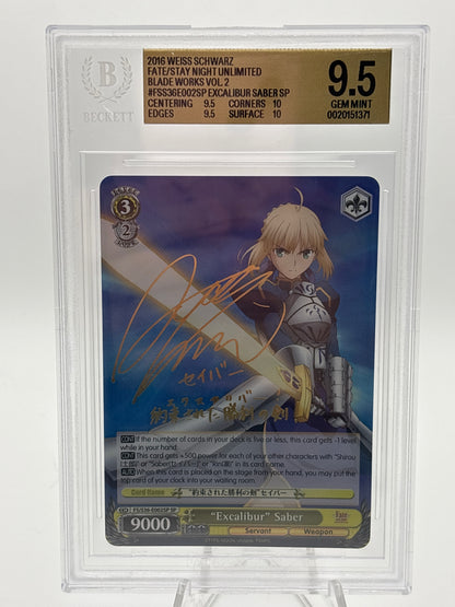 [EN] Weiss Schwarz Fate/Stay Night Saber | FS/S36-E002SP SP BGS 9.5