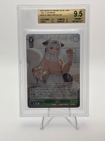 Weiss Schwarz Azur Lane Miyuki | AZL/S119-057S SR BGS 9.5