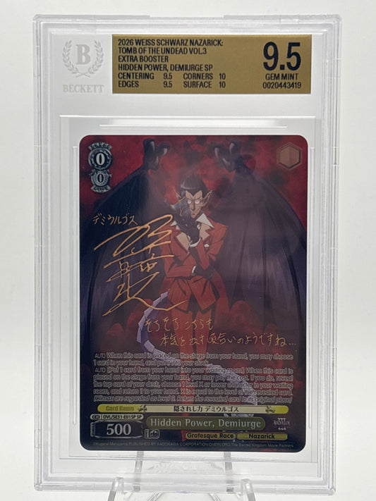 [EN] Weiss Schwarz Nazarick Vol. 3 Demiurge | OVL/SE51-E01SP SP BGS 9.5