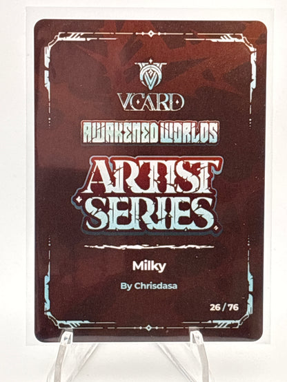 VCard TCG Awakened Worlds Milky | 26/76 Chrisdasa Artist Series