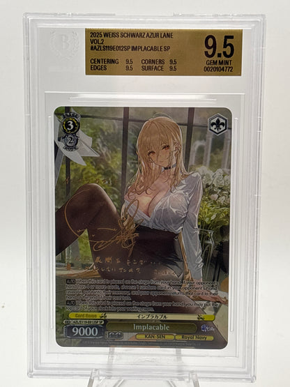 [EN] Weiss Schwarz Azur Lane Vol. 2 Implacable | AZL/S119-E012SP SP BGS 9.5