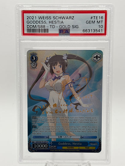 [EN] Weiss Schwarz Danmachi Hestia | DDM/S88-TE16SP SP PSA 10