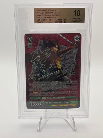 [EN] Weiss Schwarz Attack on Titan Vol. 2 Hange | AOT/S50-E026SP SP BGS 10