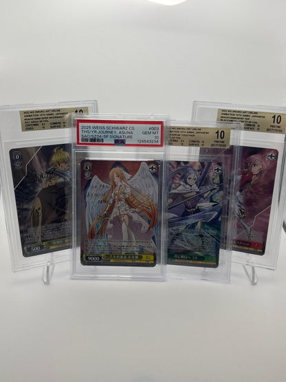 Weiss Schwarz SAO 10th Ann. Asuna, Mito, Liz, Argo | BGS/PSA 10