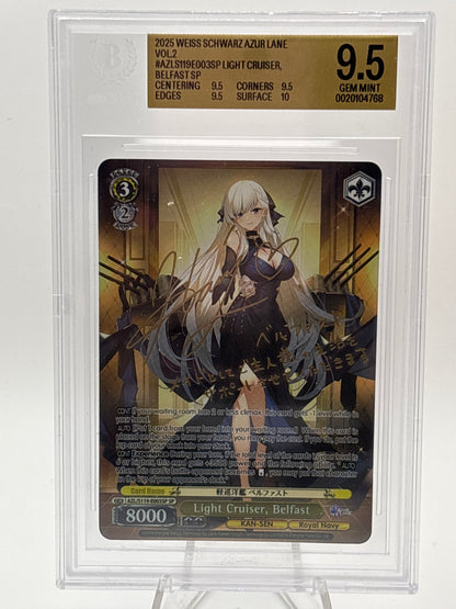 [EN] Weiss Schwarz Azur Lane Vol. 2 Belfast | AZL/S119-E003SP SP BGS 9.5
