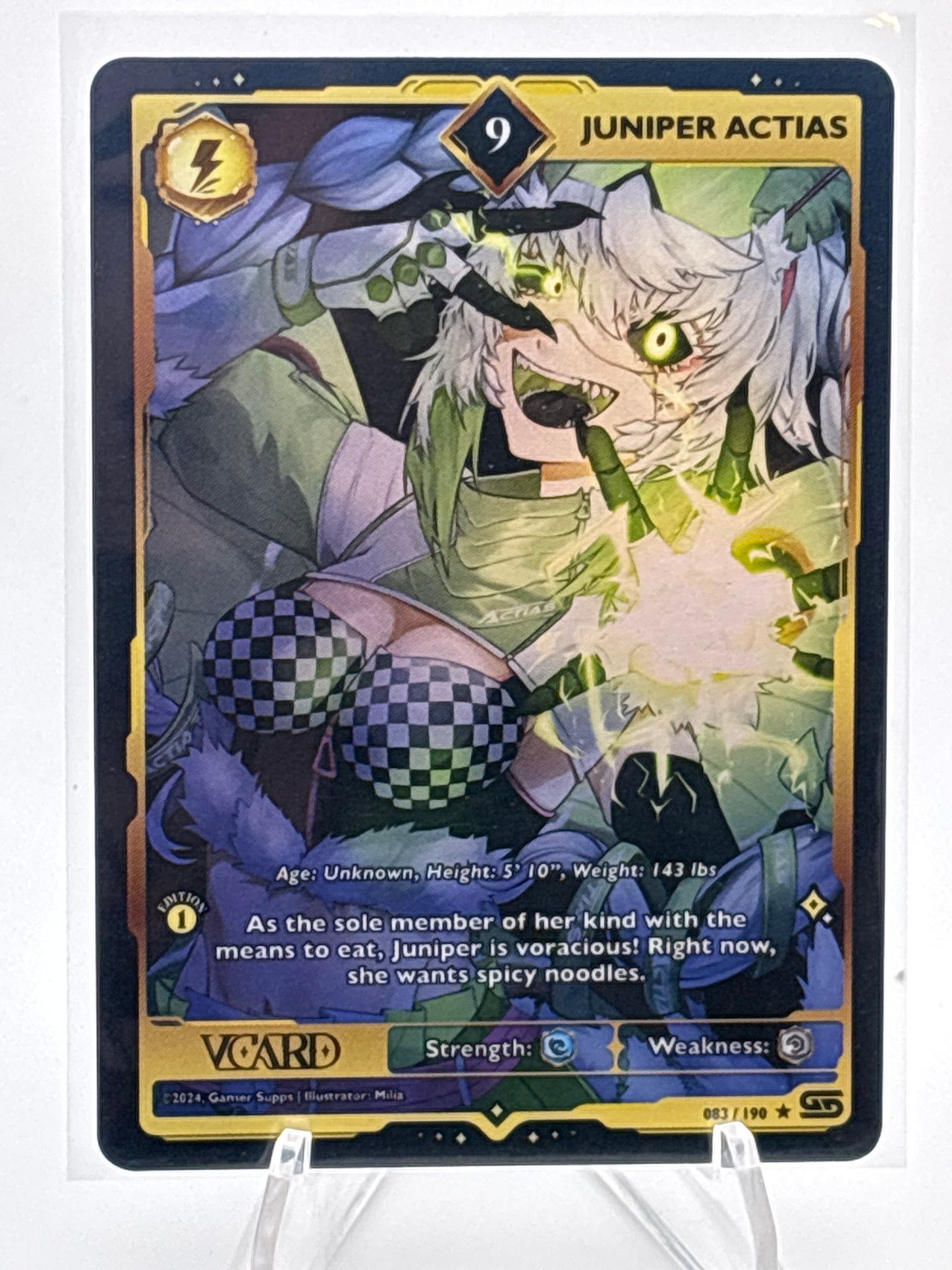 VCard TCG Rising Stars Juniper Actias | 083/190