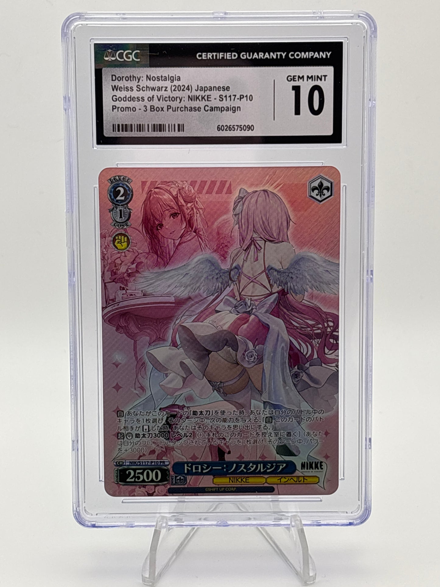 Weiss Schwarz Goddess of Victory: Nikke Dorothy | NIK/S117-P10 PR CGC 10