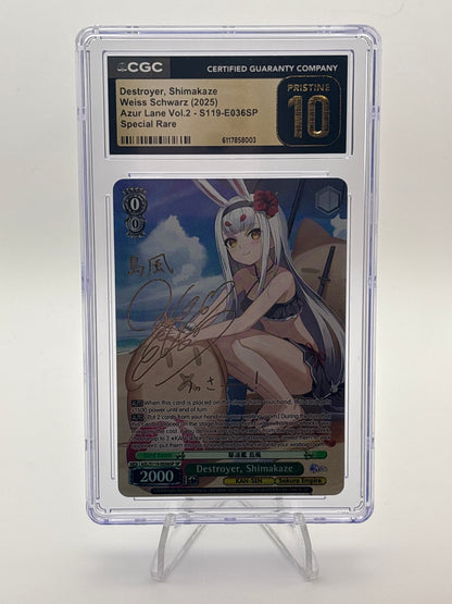 [EN] Weiss Schwarz Azur Lane Vol. 2 Shimakaze | AZL/S119-E036SP SP CGC Pristine 10