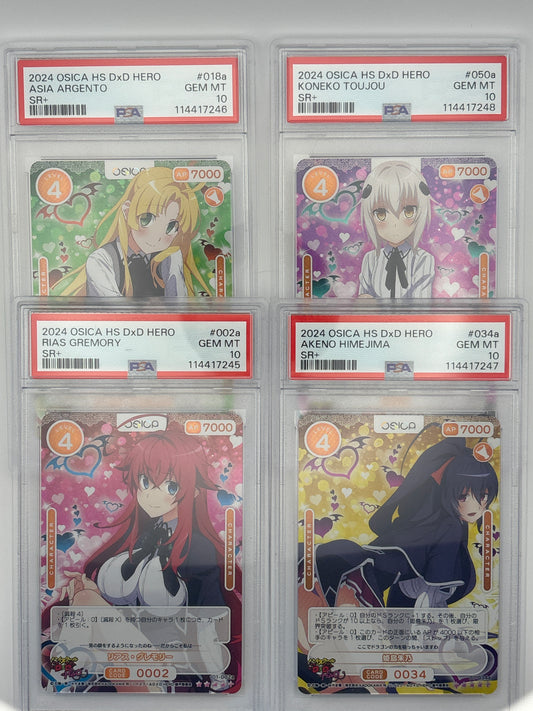 OSCIA Highschool DxD Sequential PSA 10 Slabs (ALL SOLD TOGETHER)
