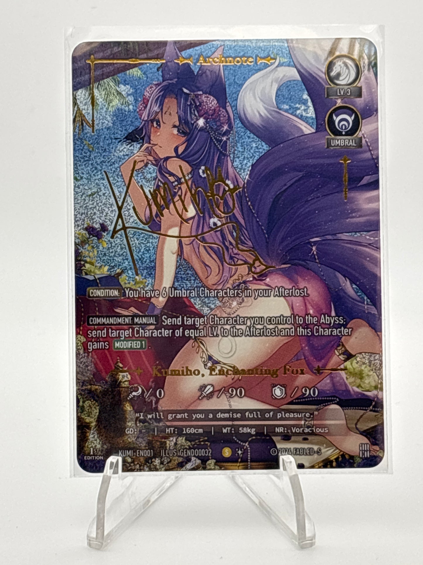 Fabled-S Archnote Kumiho, Enchanting Fox | KUMI-EN001 ILLUS GENDO0032 S