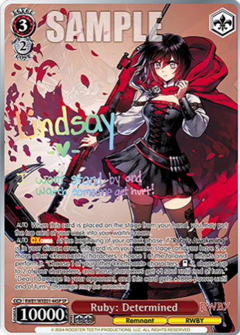 [EN] Weiss Schwarz Premium RWBY Booster Single Card SPs