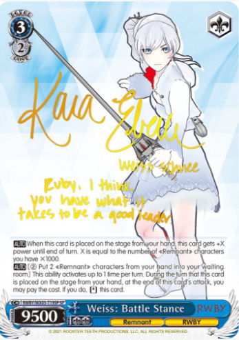 [EN] Weiss Schwarz Premium RWBY Booster Single Card SPs