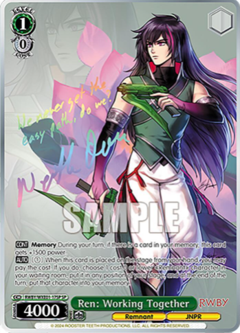 [EN] Weiss Schwarz Premium RWBY Booster Single Card SPs
