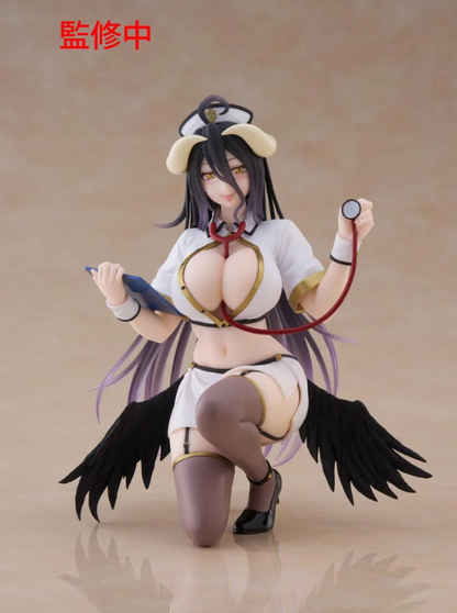 Desktop Cute Figure Overlord Albedo: Nurse Ver.