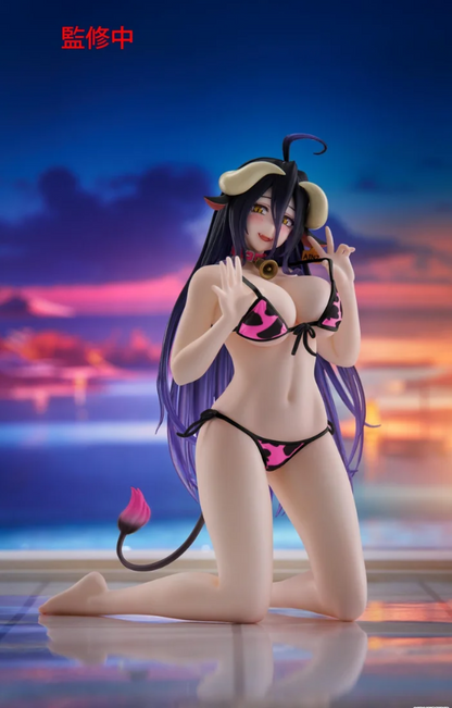 Desktop Cute Figure Overlord Albedo: Cow-Print Swimsuit Ver. Renewal Edition