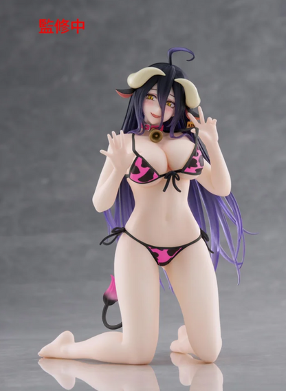 Desktop Cute Figure Overlord Albedo: Cow-Print Swimsuit Ver. Renewal Edition
