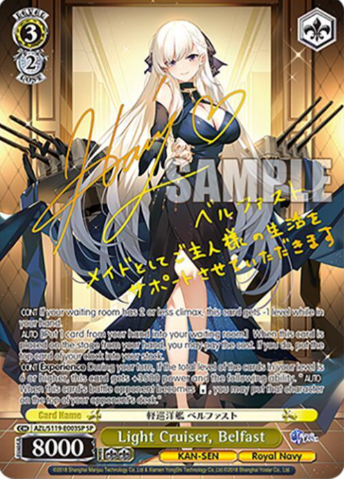 [EN] Weiss Schwarz Azur Lane Vol. 2 Belfast | AZL/S119-E003SP SP BGS 9.5