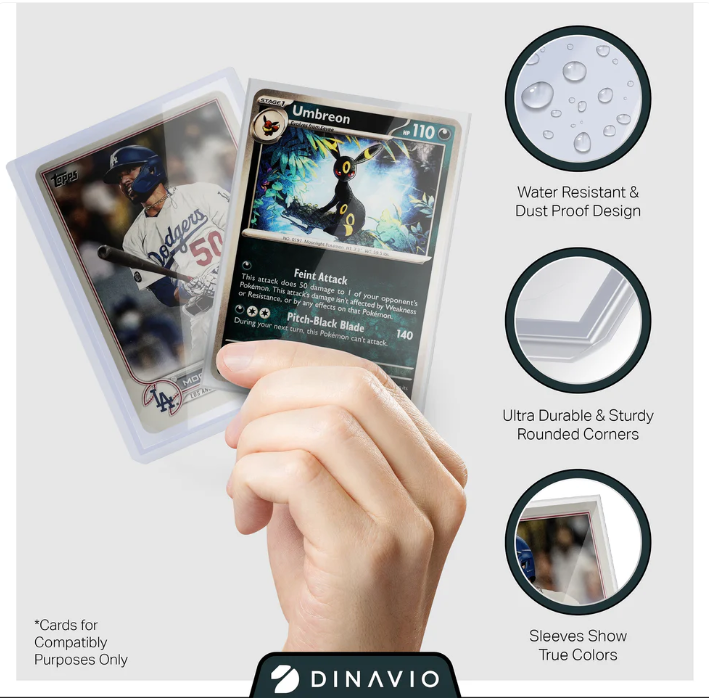 BCW Card Sleeves and Dinavio Toploader Bundle