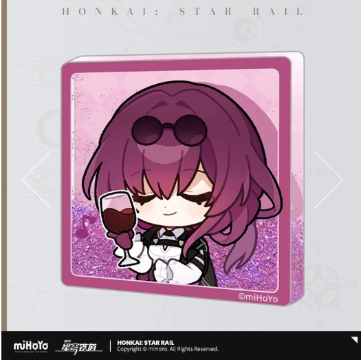 Honkai: Star Rail PomPom's Exhibition Hall Series Acrylic Quicksand Fridge Magnet Vol 1.0