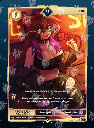 VCard TCG Awakened Worlds Egg | 066/250