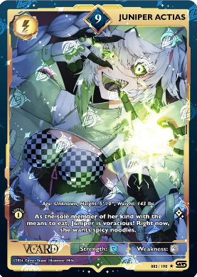 VCard TCG Rising Stars Juniper Actias | 083/190