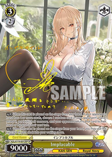 [EN] Weiss Schwarz Azur Lane Vol. 2 Implacable | AZL/S119-E012SP SP BGS 9.5