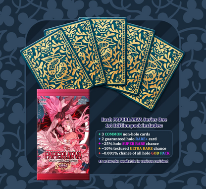 Paperlarva Series 1 | Collectible Art Cards - First Edition