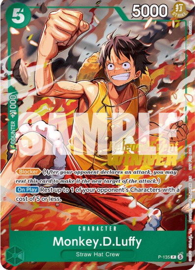 [EN] One Piece Release Event Winner Monkey.D.Luffy | P-135