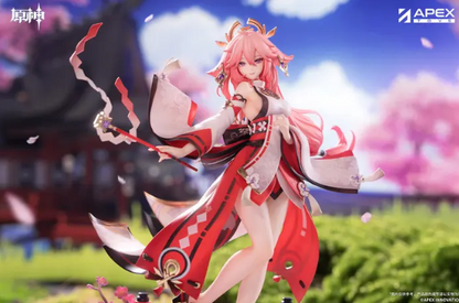 Genshin Impact Yae Miko: Astute Amusement Ver. 1/7 Scale Figure w/ Bonus: Grand Narukami Shrine Omamori