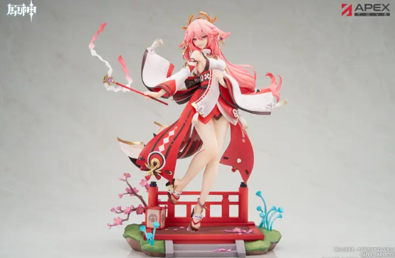Genshin Impact Yae Miko: Astute Amusement Ver. 1/7 Scale Figure w/ Bonus: Grand Narukami Shrine Omamori