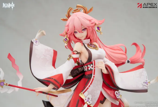 Genshin Impact Yae Miko: Astute Amusement Ver. 1/7 Scale Figure w/ Bonus: Grand Narukami Shrine Omamori