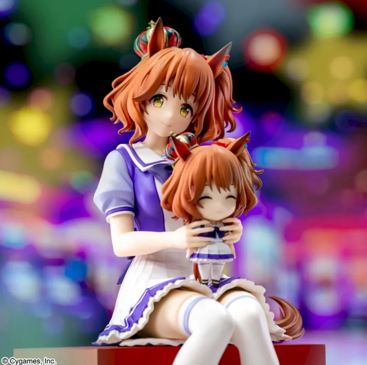 Umamusume Aston Machan & Satono Diamond Sitting Ver. XStellar Figure