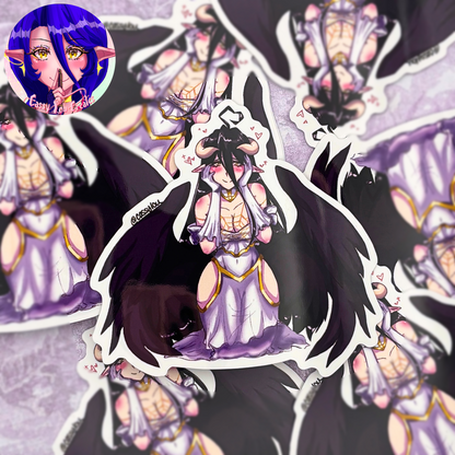 Succubus Girl Glossy Vinyl Sticker