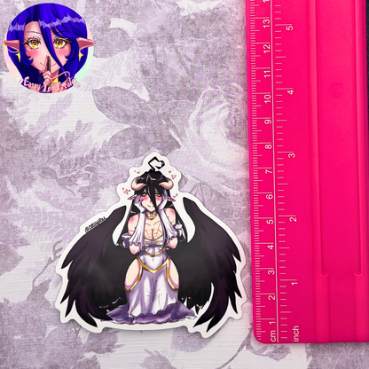 Succubus Girl Glossy Vinyl Sticker