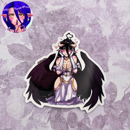 Succubus Girl Glossy Vinyl Sticker