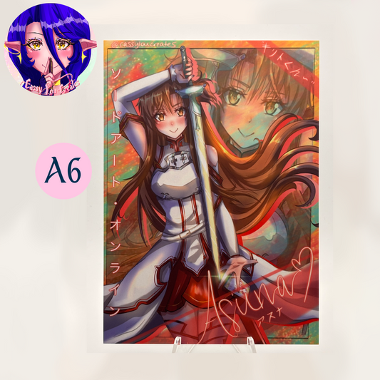 Sword Girl Matte Print Multiple Sizes