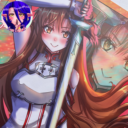 Sword Girl Matte Print Multiple Sizes