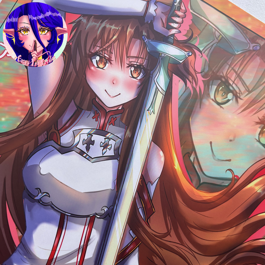 Sword Girl Matte Print Multiple Sizes