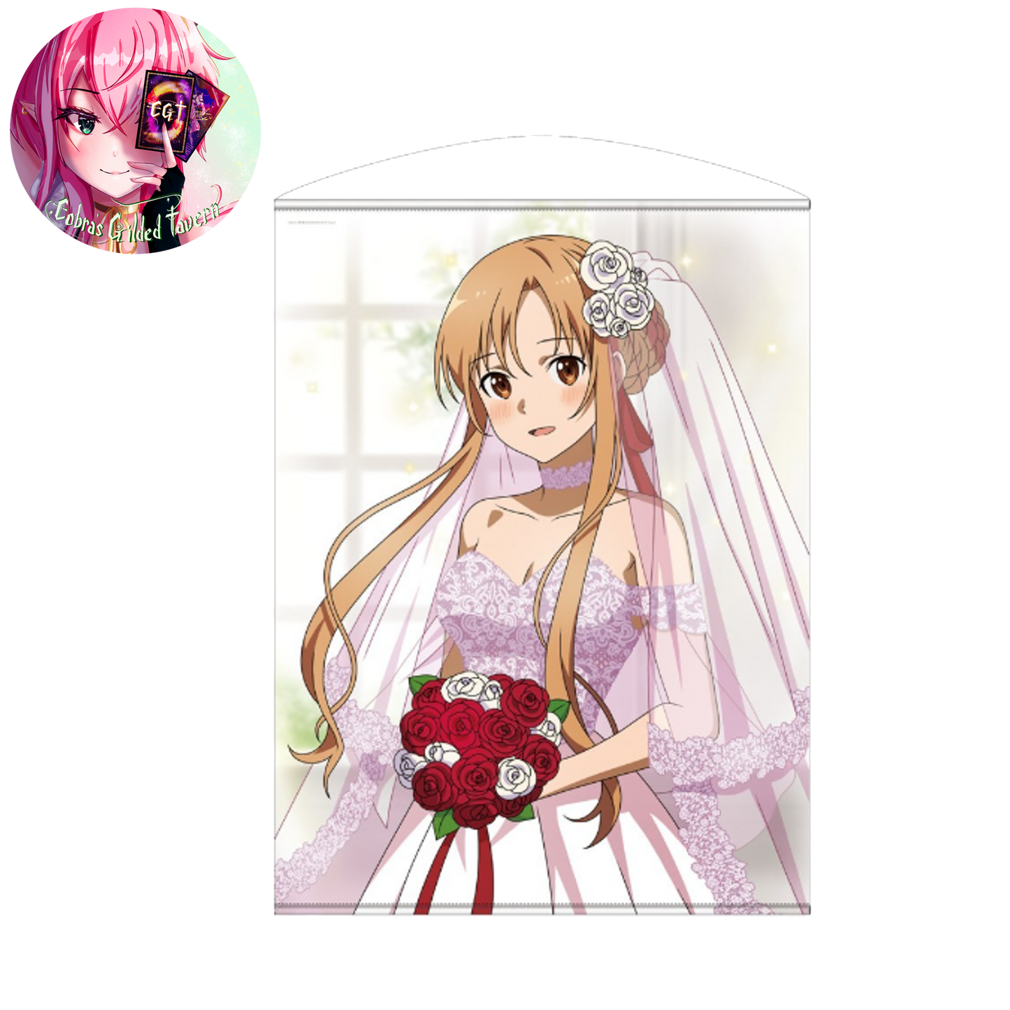 Sword Art Online [Especially Illustrated] Asuna 100cm Tapestry Wedding Dress Ver.