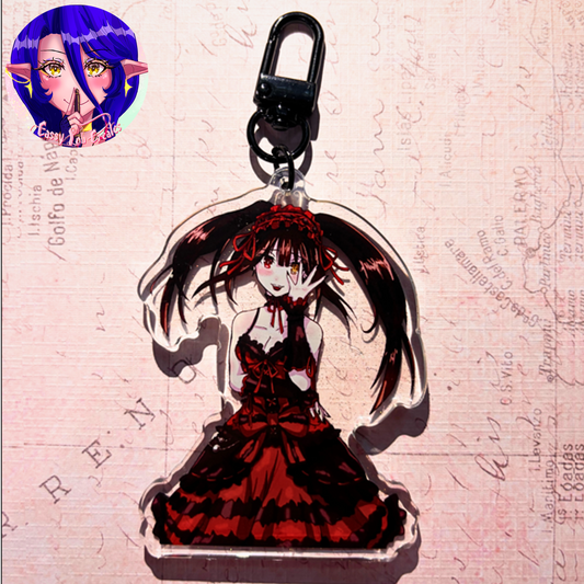 Date A Live | Kurumi Glitter Epoxy Keychain