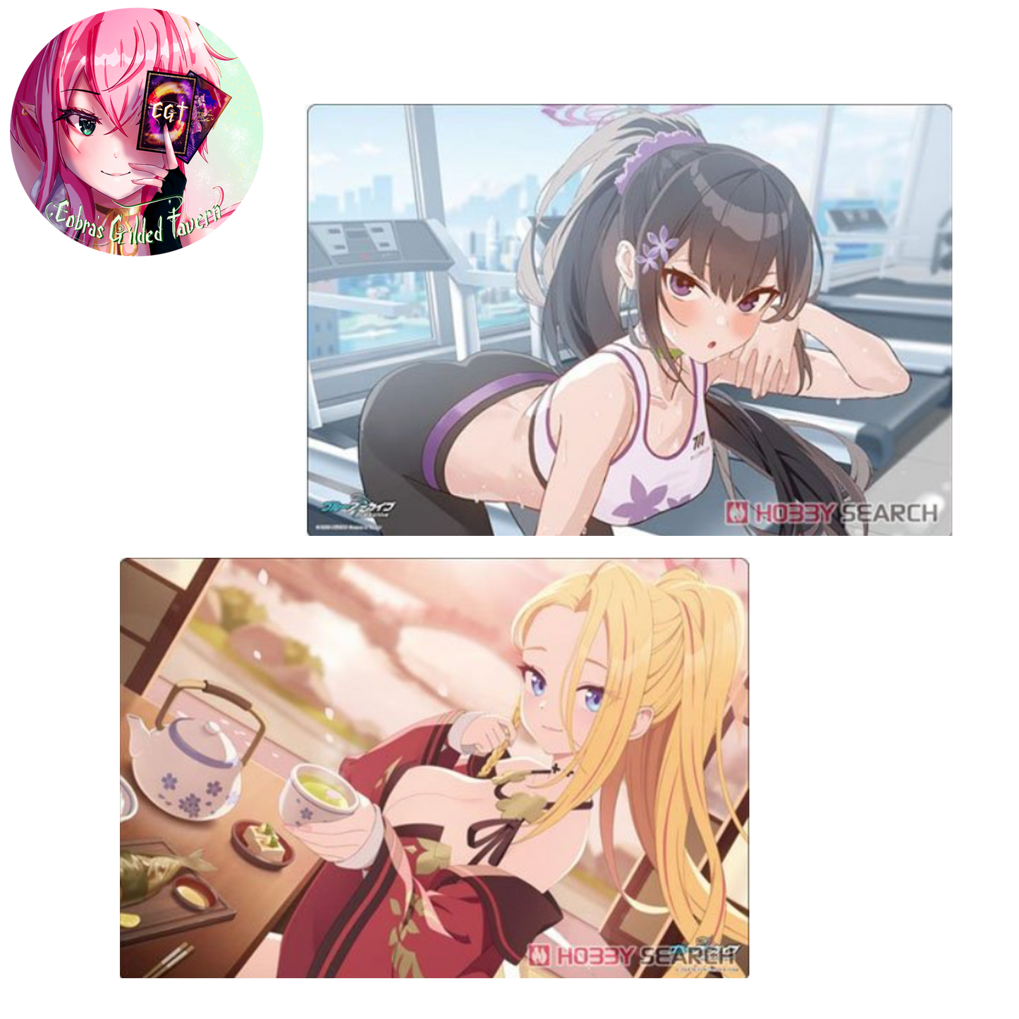 Bushiroad Rubber Mat Collection V2 Blue Archive [Pina & Sumire] Memorial Lobby Illust Ver.