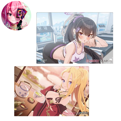 Bushiroad Rubber Mat Collection V2 Blue Archive [Pina & Sumire] Memorial Lobby Illust Ver.